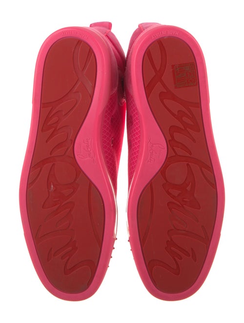 Christian Louboutin Mesh Studded Accents Sneakers
