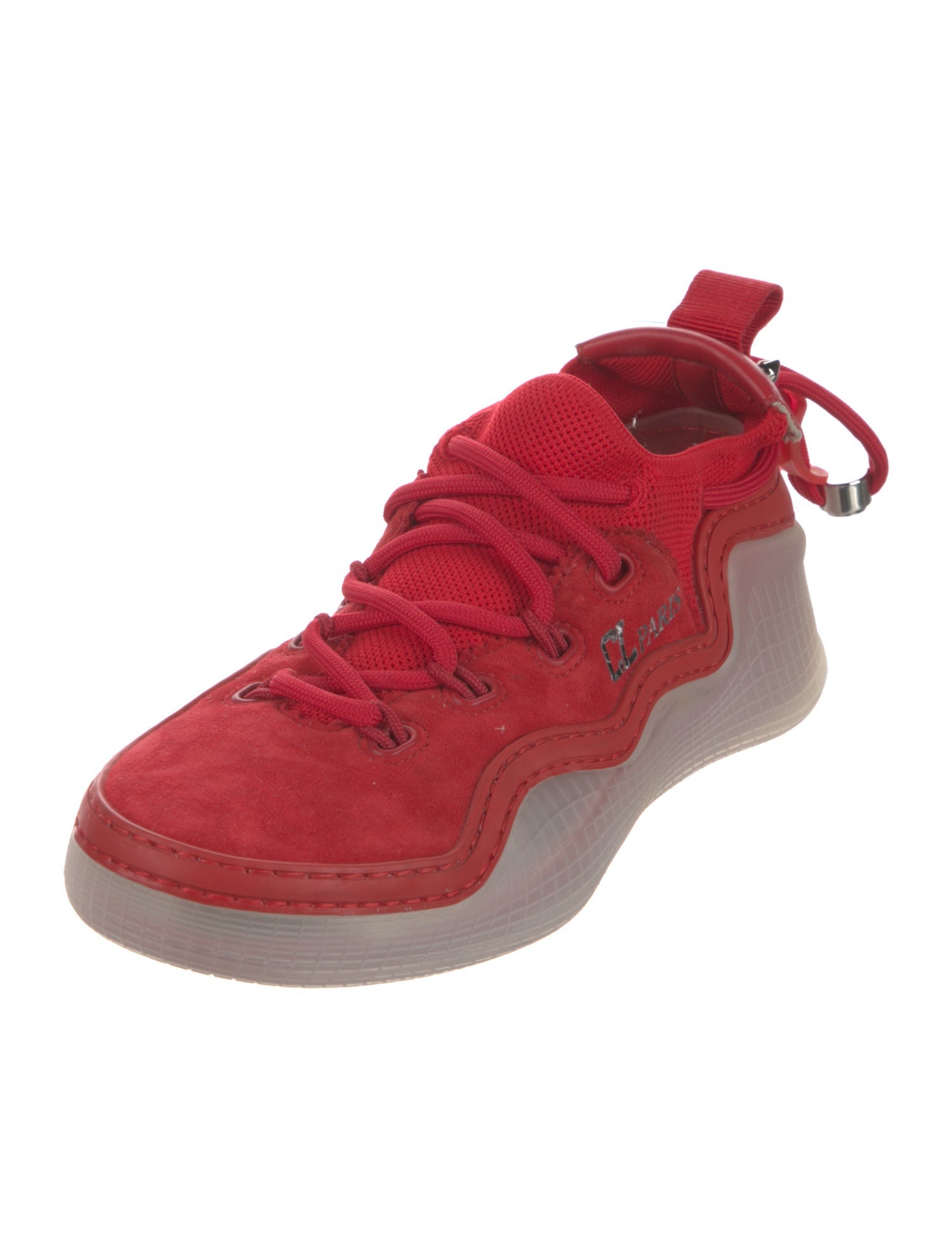 Christian Louboutin Suede Studded Accents Sneakers