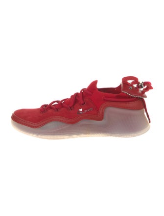 Christian Louboutin Suede Studded Accents Sneakers