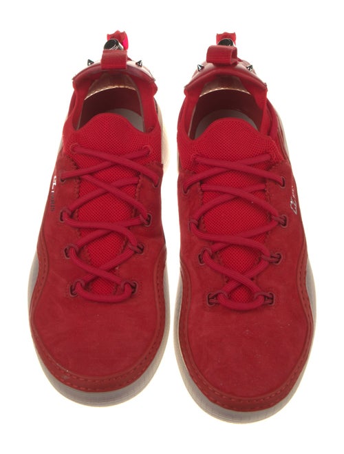 Christian Louboutin Suede Studded Accents Sneakers