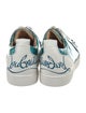 Christian Louboutin Patent Leather Colorblock Pattern Sneakers