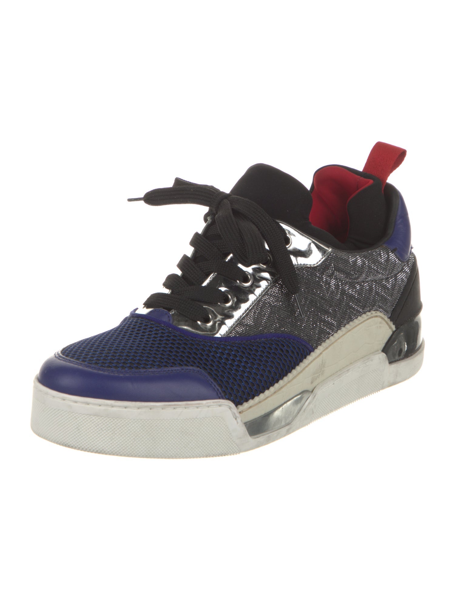 Christian Louboutin Mesh Printed Sneakers