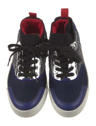 Christian Louboutin Mesh Printed Sneakers