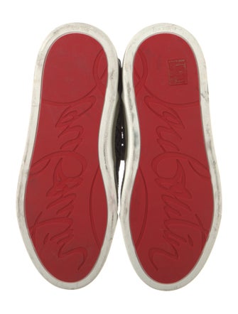 Christian Louboutin Mesh Printed Sneakers