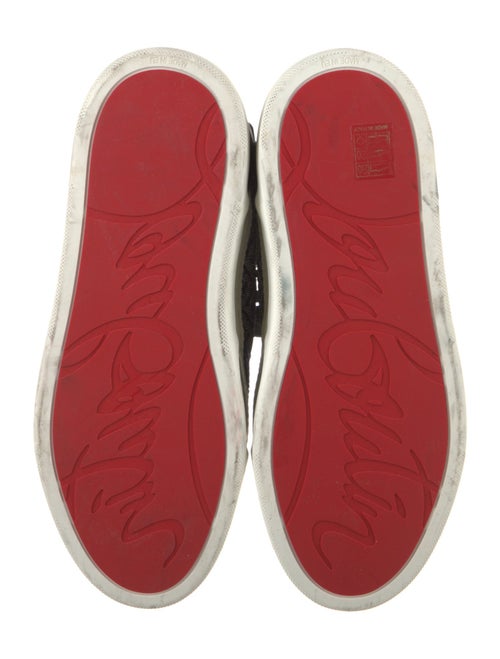 Christian Louboutin Mesh Printed Sneakers