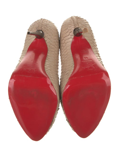 Christian Louboutin Python Animal Print Pumps