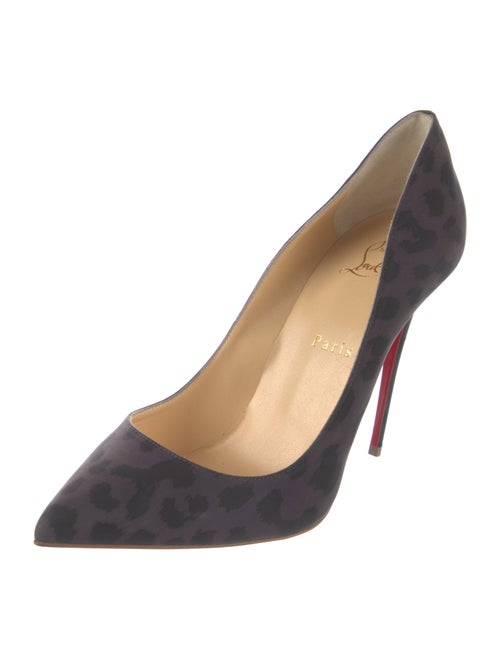 Christian Louboutin Suede Animal Print Pumps