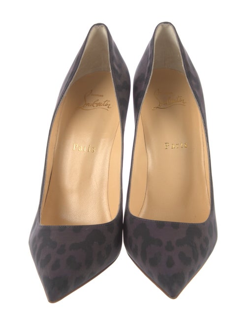 Christian Louboutin Suede Animal Print Pumps