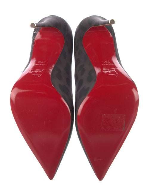 Christian Louboutin Suede Animal Print Pumps