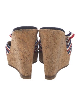 Christian Louboutin Canvas Colorblock Pattern Espadrilles