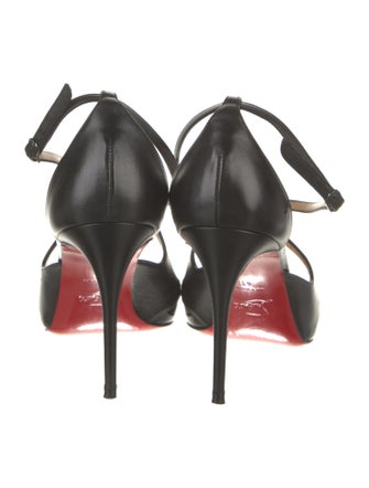 Christian Louboutin Patent Leather T-Strap Pumps