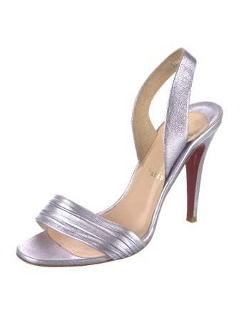 Christian Louboutin Leather Slingback Sandals