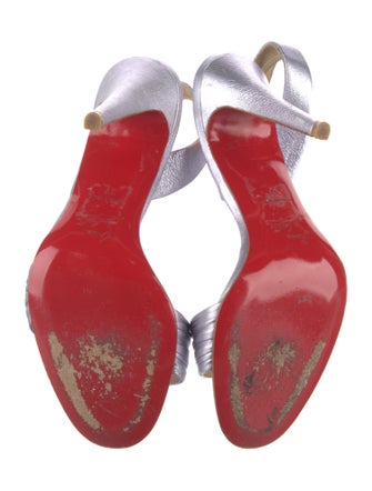 Christian Louboutin Leather Slingback Sandals