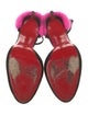 Christian Louboutin Suede Fur Trim D'Orsay Pumps