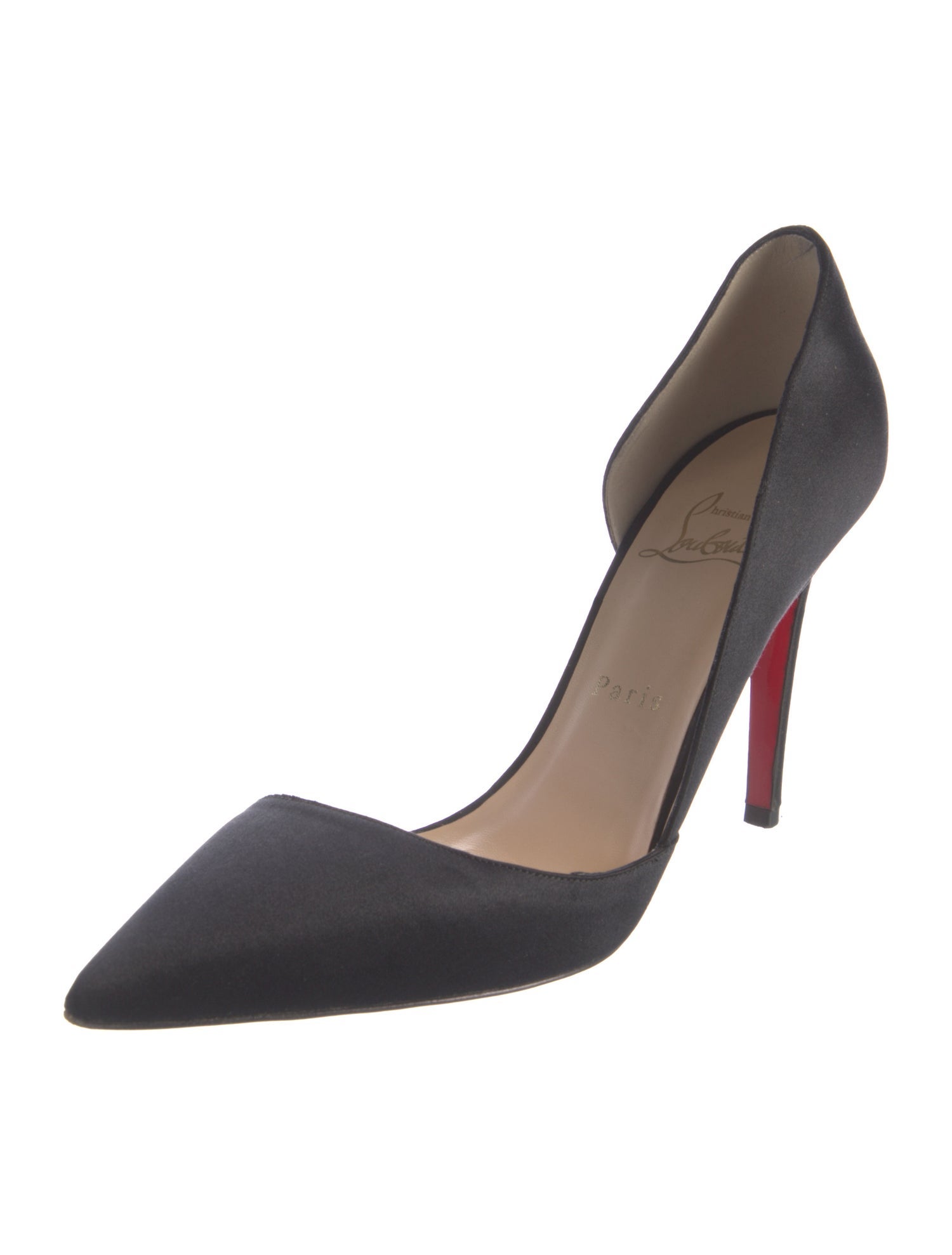 Christian Louboutin Iriza Satin D'Orsay Pumps