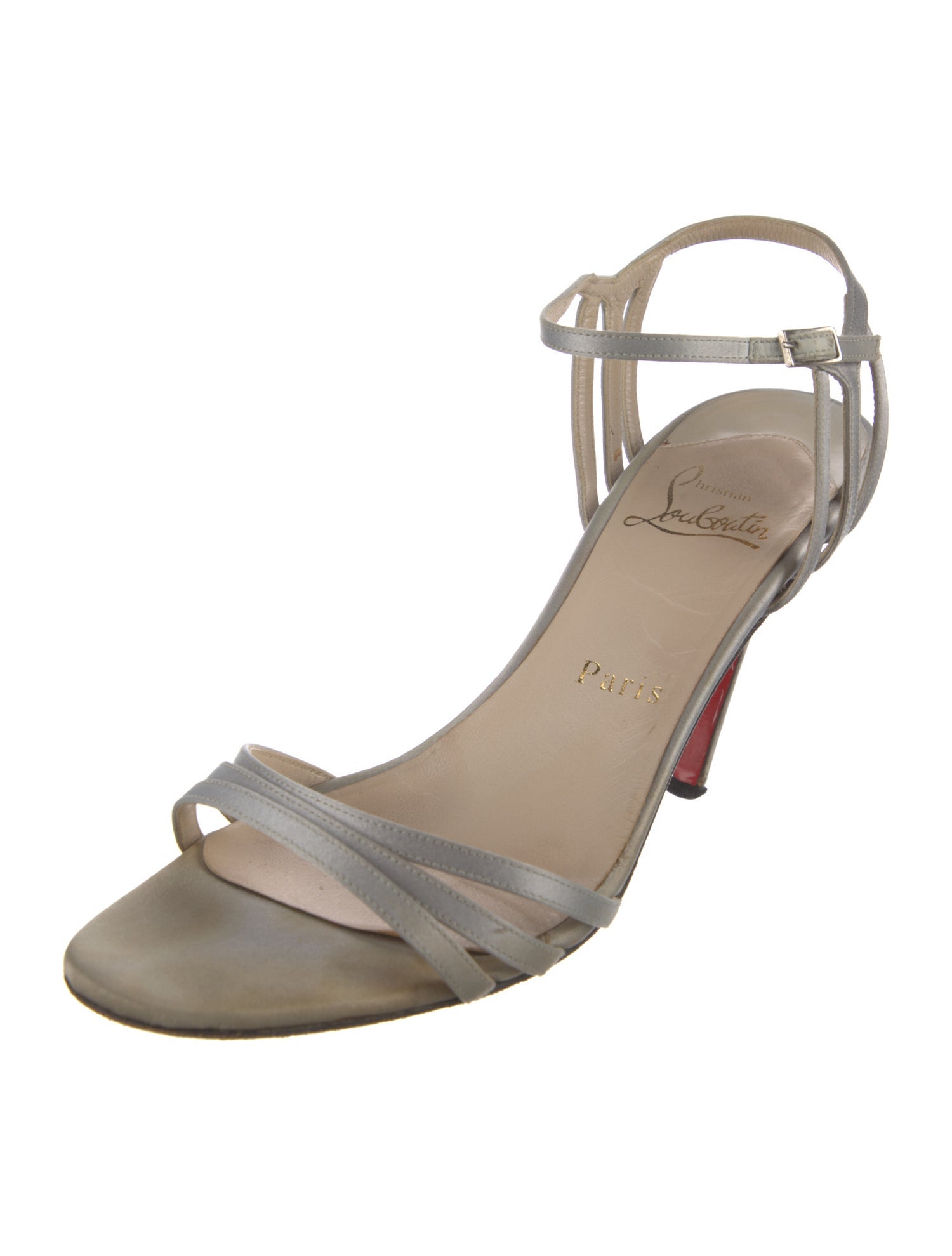 Christian Louboutin Vintage Satin Sandals