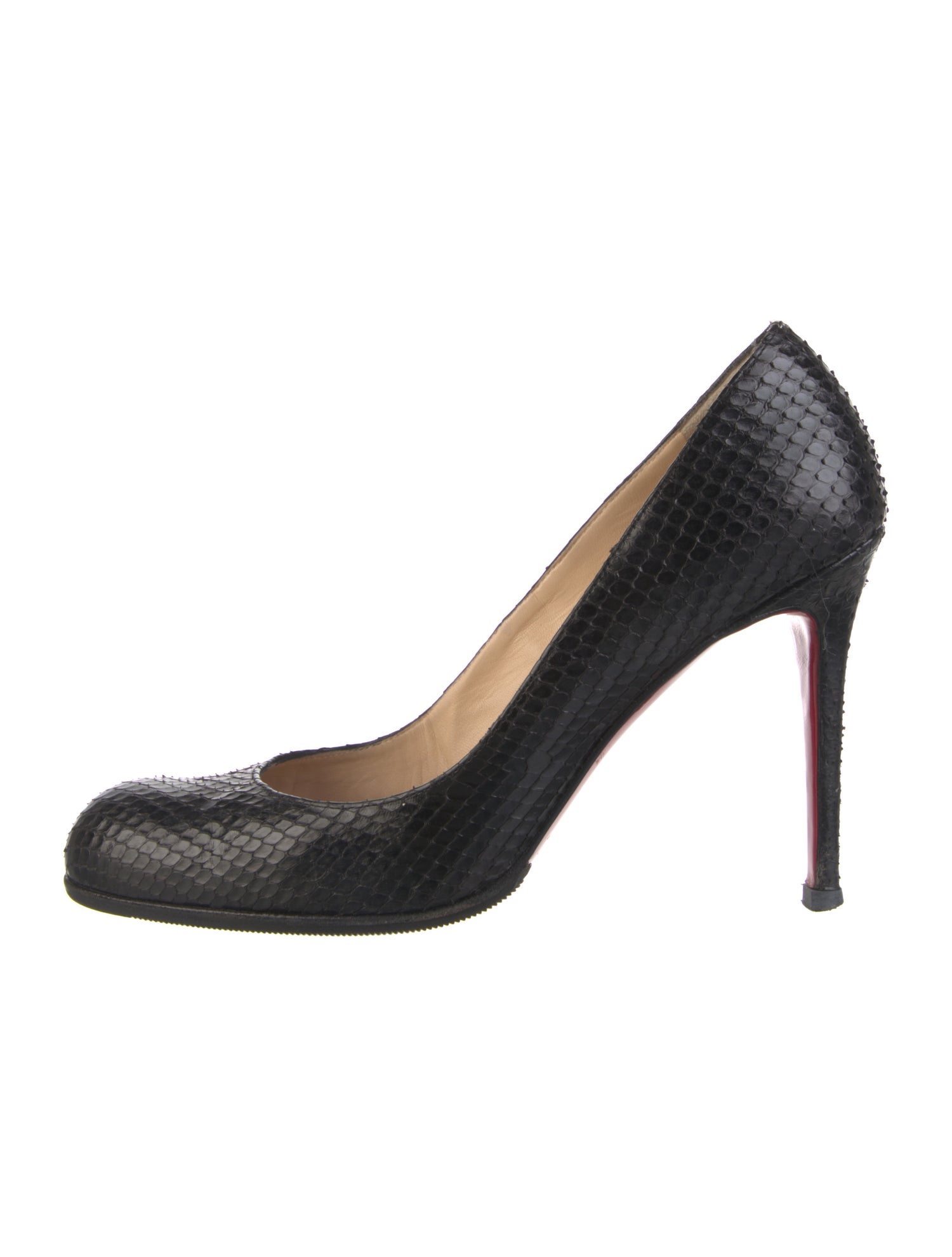 Christian Louboutin Snakeskin Animal Print Pumps