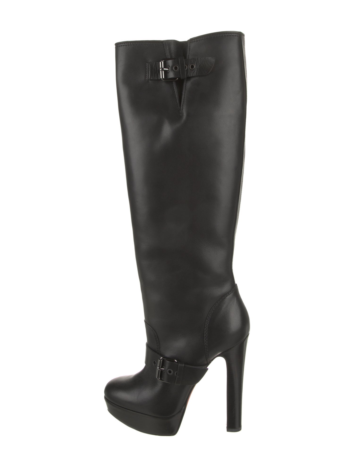 Christian Louboutin Spike Accents Leather Boots