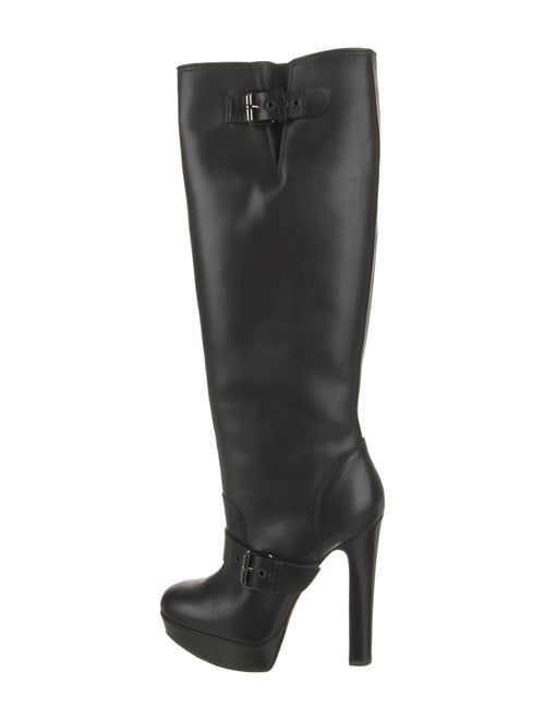 Christian Louboutin Spike Accents Leather Boots