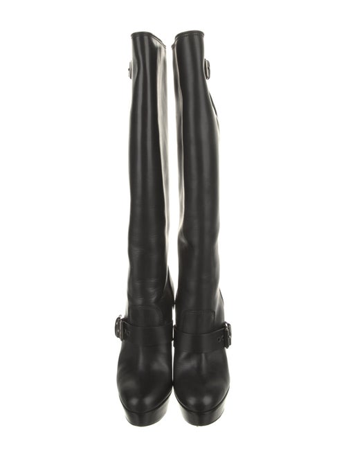 Christian Louboutin Spike Accents Leather Boots
