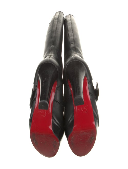 Christian Louboutin Spike Accents Leather Boots