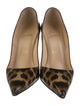 Christian Louboutin Patent Leather Animal Print Pumps