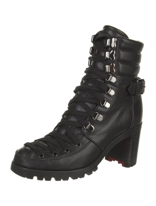 Christian Louboutin Leather Combat Boots