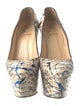Christian Louboutin Python Animal Print Pumps