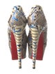 Christian Louboutin Python Animal Print Pumps