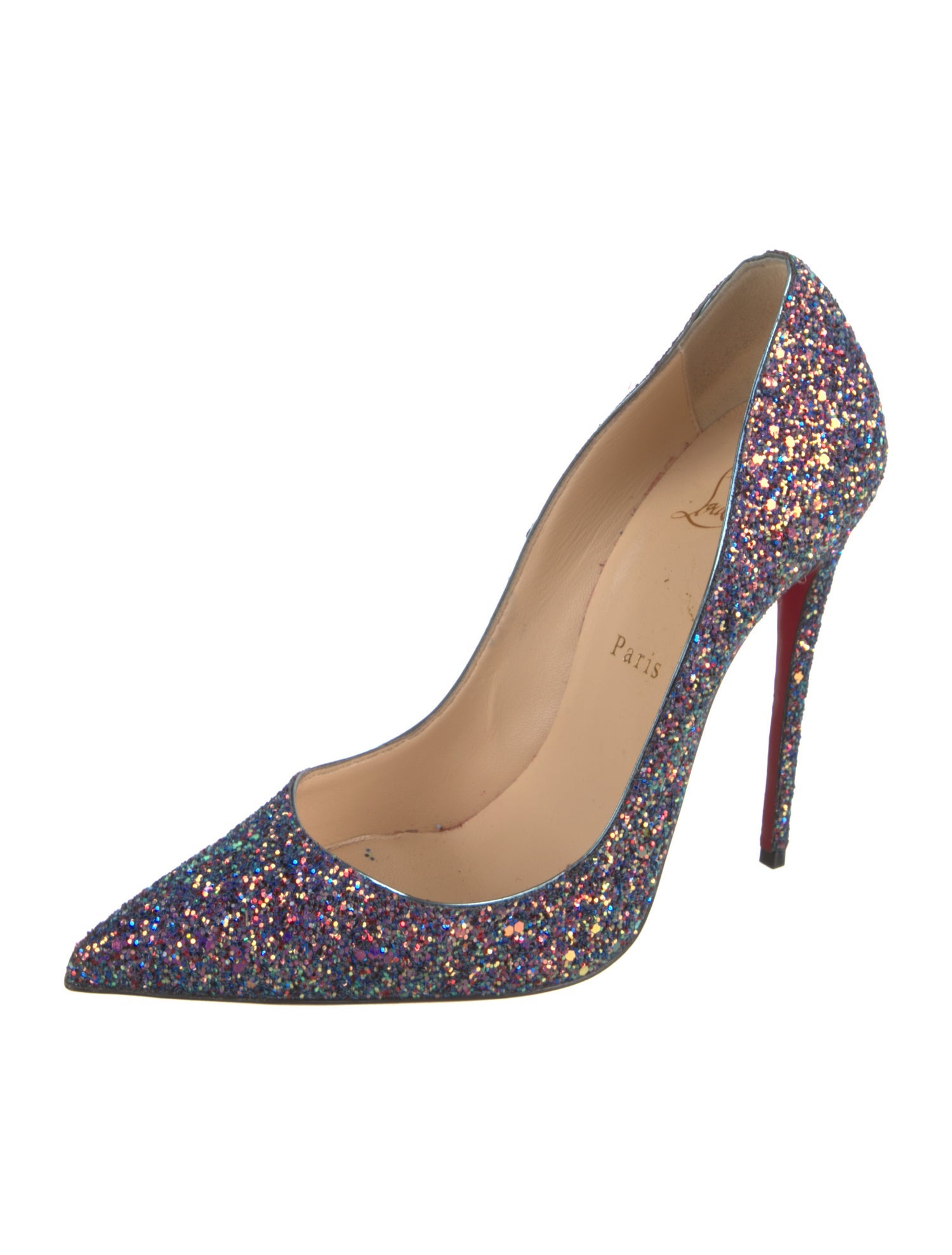 Christian Louboutin Glitter Glitter Accents Pumps