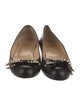 Christian Louboutin Spike Accents Leather Ballet Flats