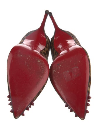 Christian Louboutin Spike Accents Ponyhair Pumps
