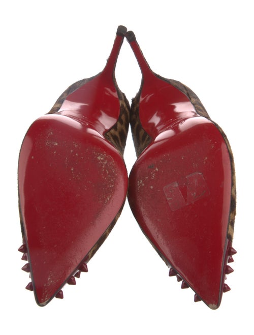 Christian Louboutin Spike Accents Ponyhair Pumps