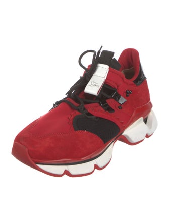 Christian Louboutin Leather Printed Sneakers