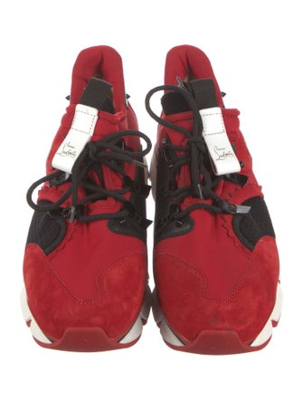 Christian Louboutin Leather Printed Sneakers
