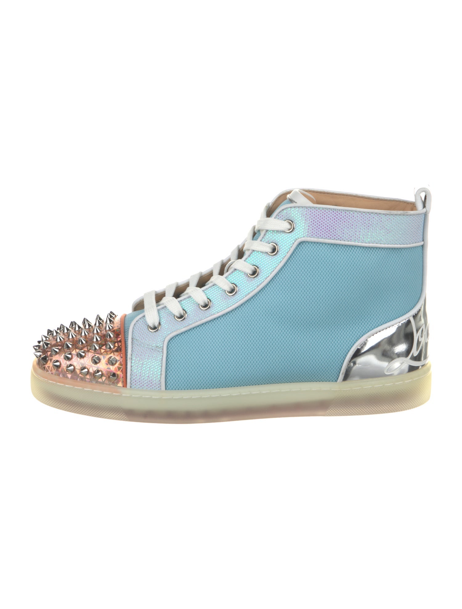Christian Louboutin Mesh Studded Accents Sneakers