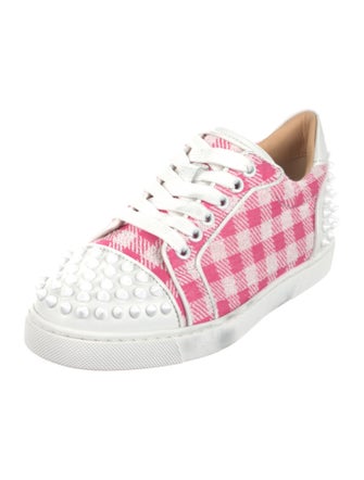 Christian Louboutin Printed Studded Accents Sneakers