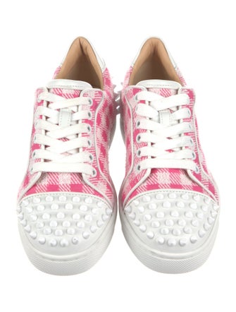 Christian Louboutin Printed Studded Accents Sneakers