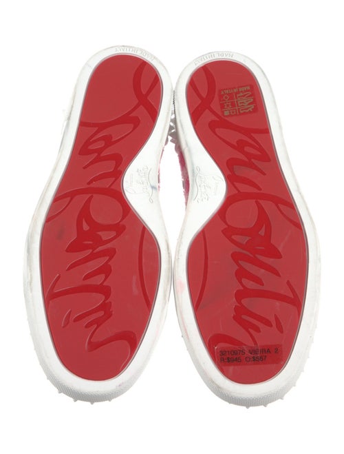 Christian Louboutin Printed Studded Accents Sneakers