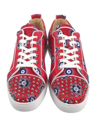 Christian Louboutin Satin Printed Sneakers