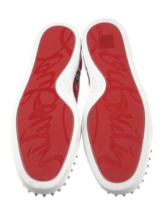 Christian Louboutin Satin Printed Sneakers