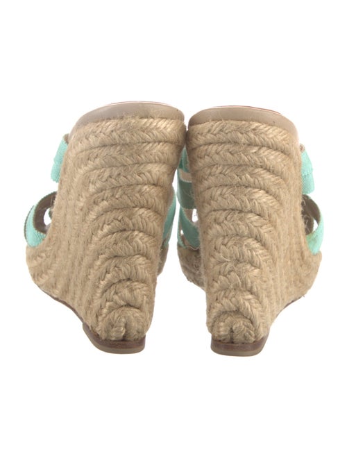 Christian Louboutin Raffia Bow Accents Espadrilles