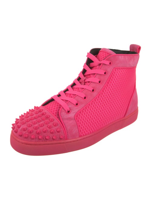 Christian Louboutin Suede Mesh Accents Sneakers