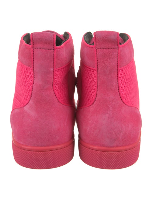 Christian Louboutin Suede Mesh Accents Sneakers