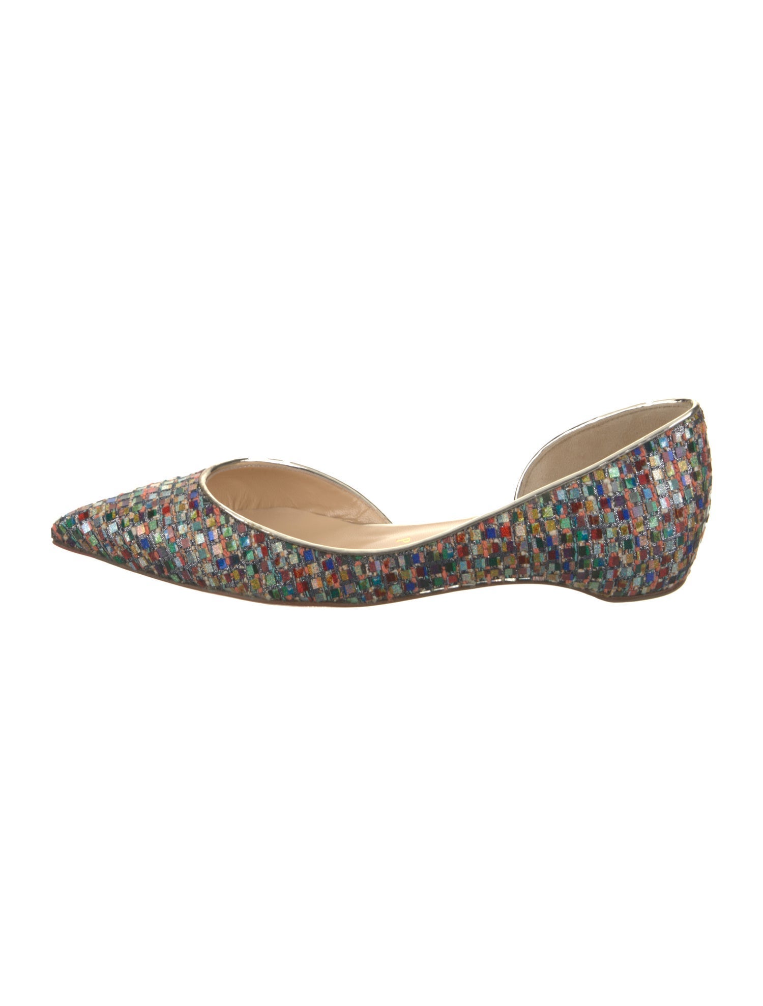 Christian Louboutin Printed D'Orsay Flats