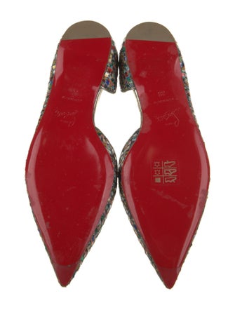 Christian Louboutin Printed D'Orsay Flats