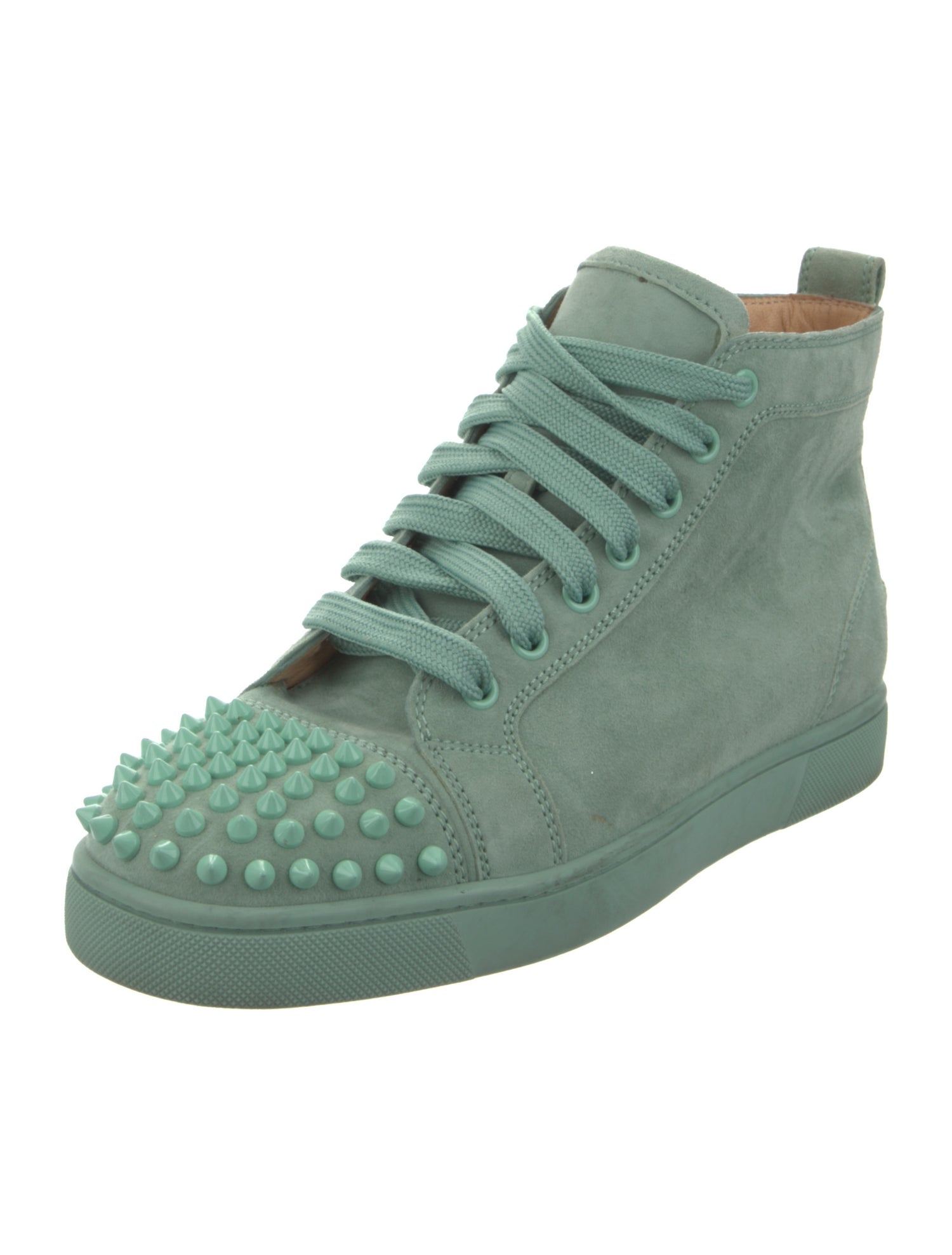 Christian Louboutin Suede Studded Accents Sneakers