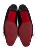 Christian Louboutin Suede Feather Trim Ballet Flats