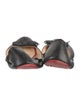 Christian Louboutin Leather Bow Accents Ballet Flats