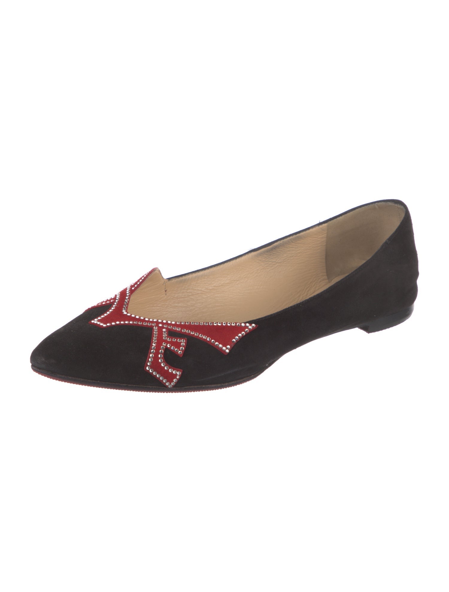 Christian Louboutin Suede Colorblock Pattern Loafers